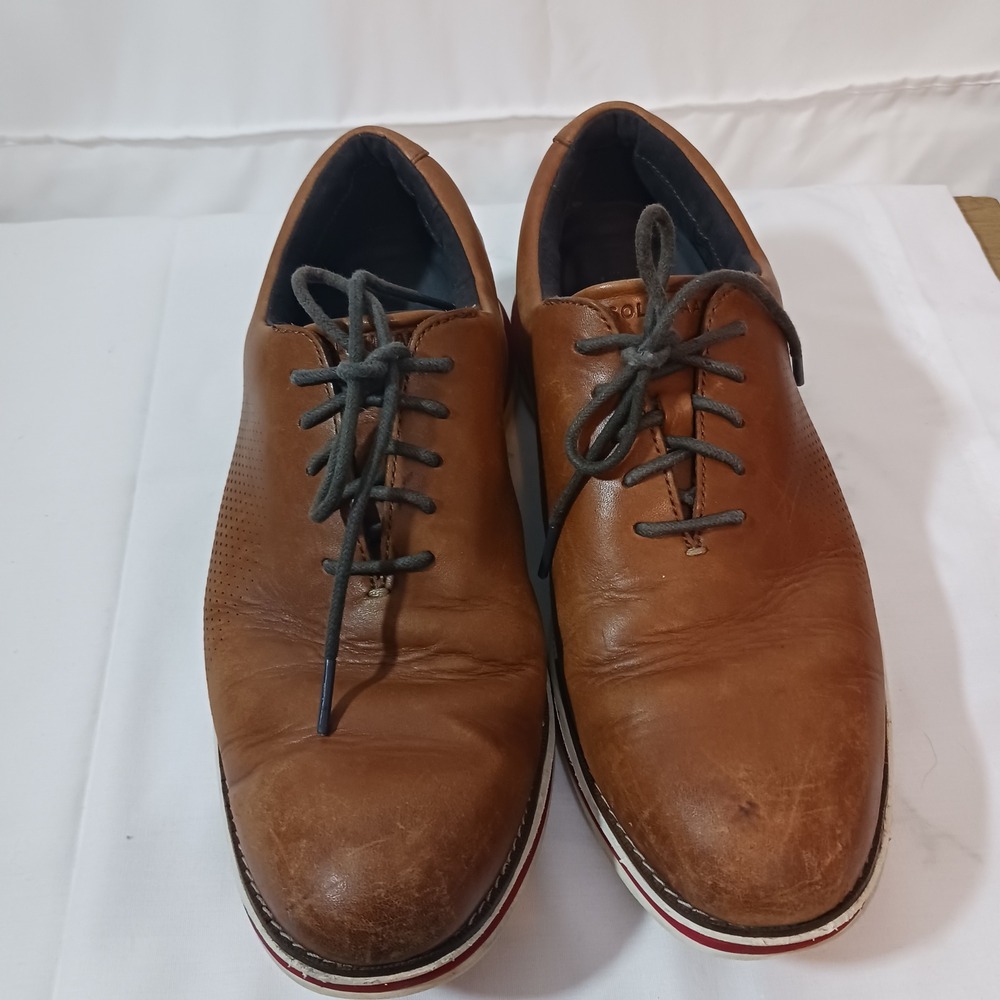 Cole Haan OriginalGrand Oxford Mens 10.5 Brown Fair Leather C33530 Wingtip